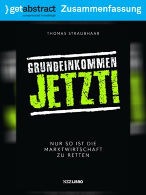 cover image of Grundeinkommen jetzt! (Zusammenfassung)